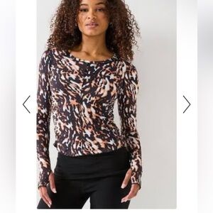 FP Movement by Free People right on run long sleeve tortoise shell combo